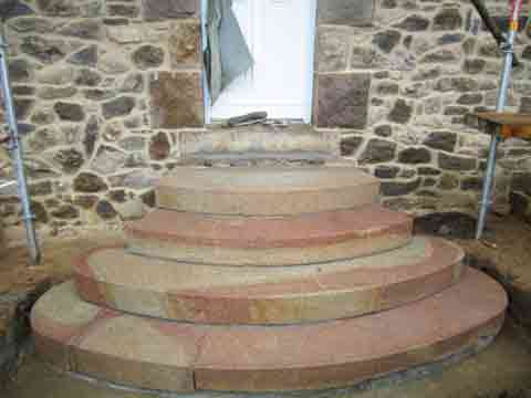 Création d'un perron