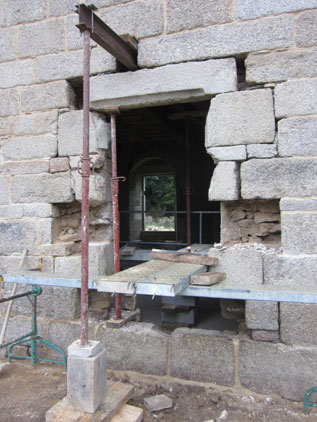 Mise en place d'un étaiement